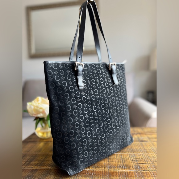 Celine Vintage Macadam Suede Tote - Picture 3 of 11